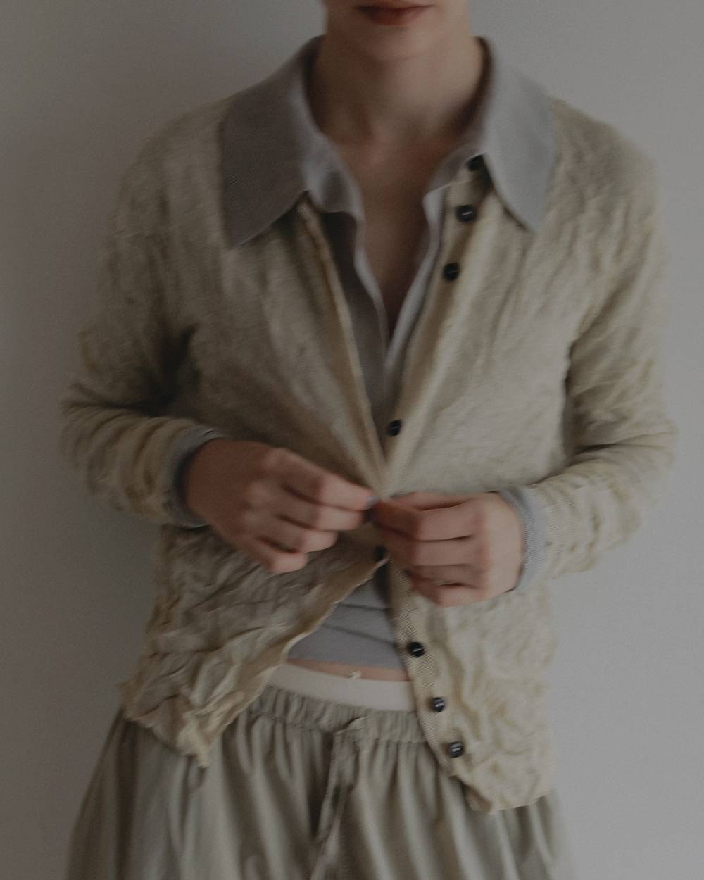 Washer Knit Cardigan Washer Knit Cardigan,ウォッシャー ニット カーディガン,62710511,カーディガン,カーデ,羽織,,ニットカーデ,ànuke,アンヌーク,lifes,ライフズ,27ss