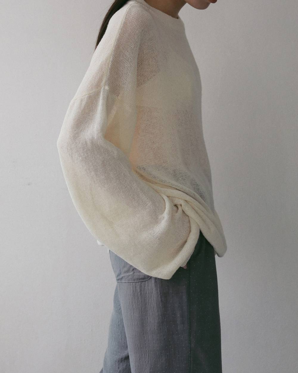 Cottonlinen Loose Knit Cottonlinen Loose Knit,コットンリネン ルーズ ニット,62710513,ニット,トップス,ルーズニット,オーバーサイズ,ànuke,アンヌーク,lifes,ライフズ,27ss