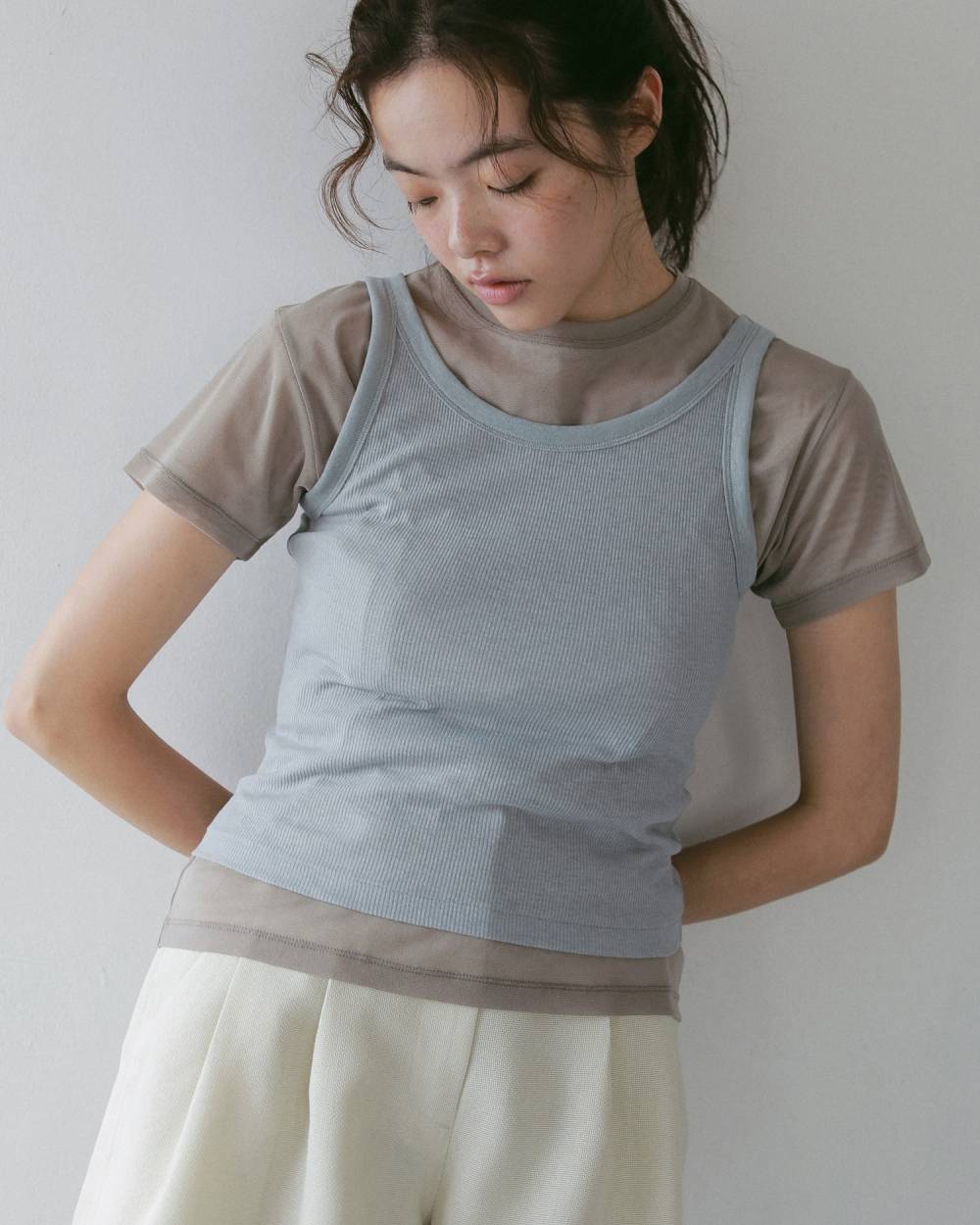 Wool Rib Tanktop Wool Rib Tanktop,ウール リブ タンクトップ,62710620,トップス,タンクトップ,タンク,ウール,ànuke,アンヌーク,lifes,ライフズ,27ss
