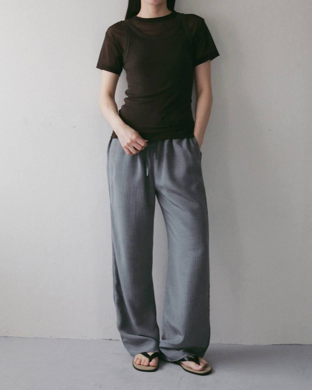 Sheer Tulle T-shirts Sheer Tulle T-shirts,シアー チュール Tシャツ,62710625,トップス,Tシャツ,カットソー,コンパクト,半袖,シアー,透け感,ànuke,アンヌーク,lifes,ライフズ,27ss
