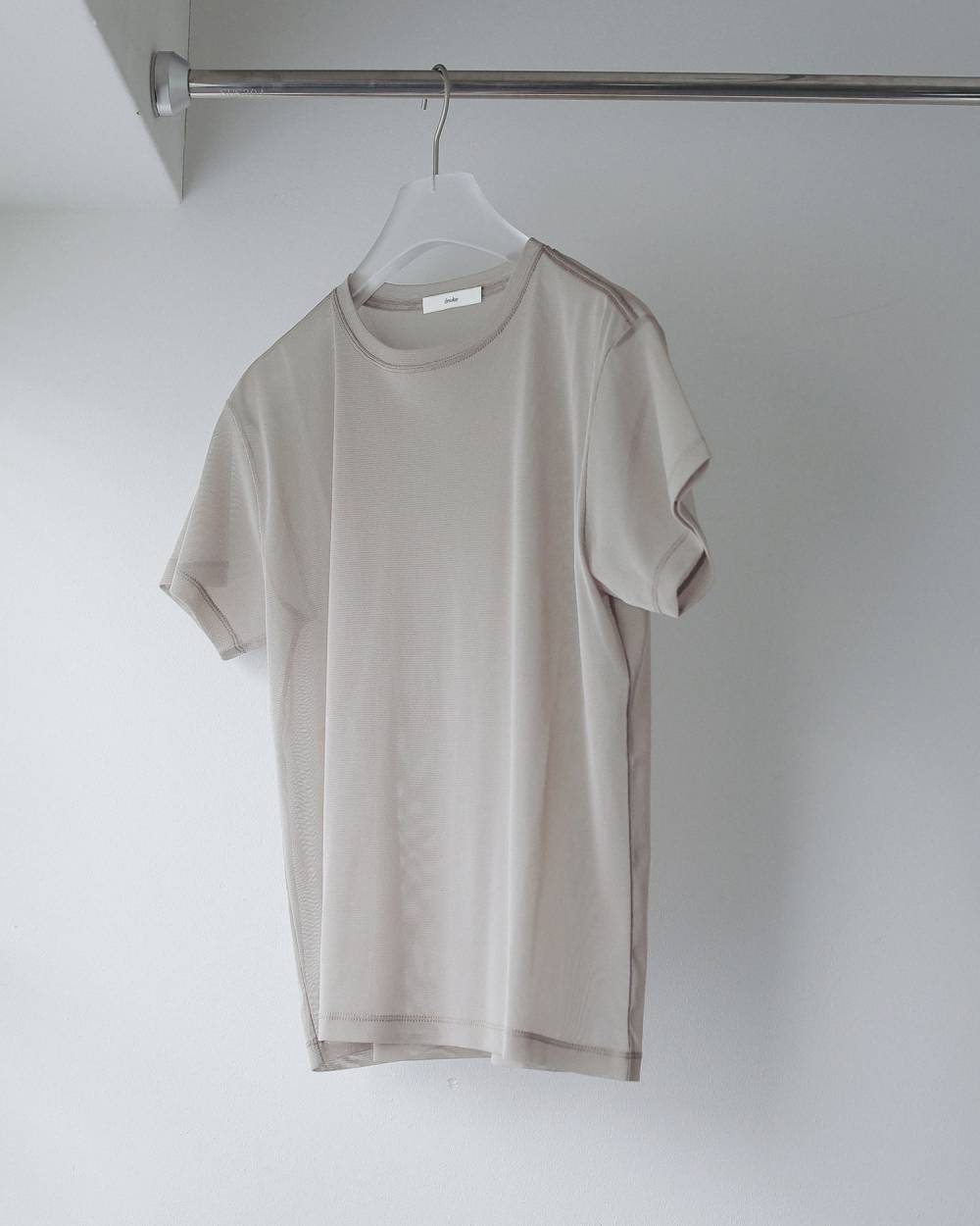 Sheer Tulle T-shirts Sheer Tulle T-shirts,シアー チュール Tシャツ,62710625,トップス,Tシャツ,カットソー,コンパクト,半袖,シアー,透け感,ànuke,アンヌーク,lifes,ライフズ,27ss