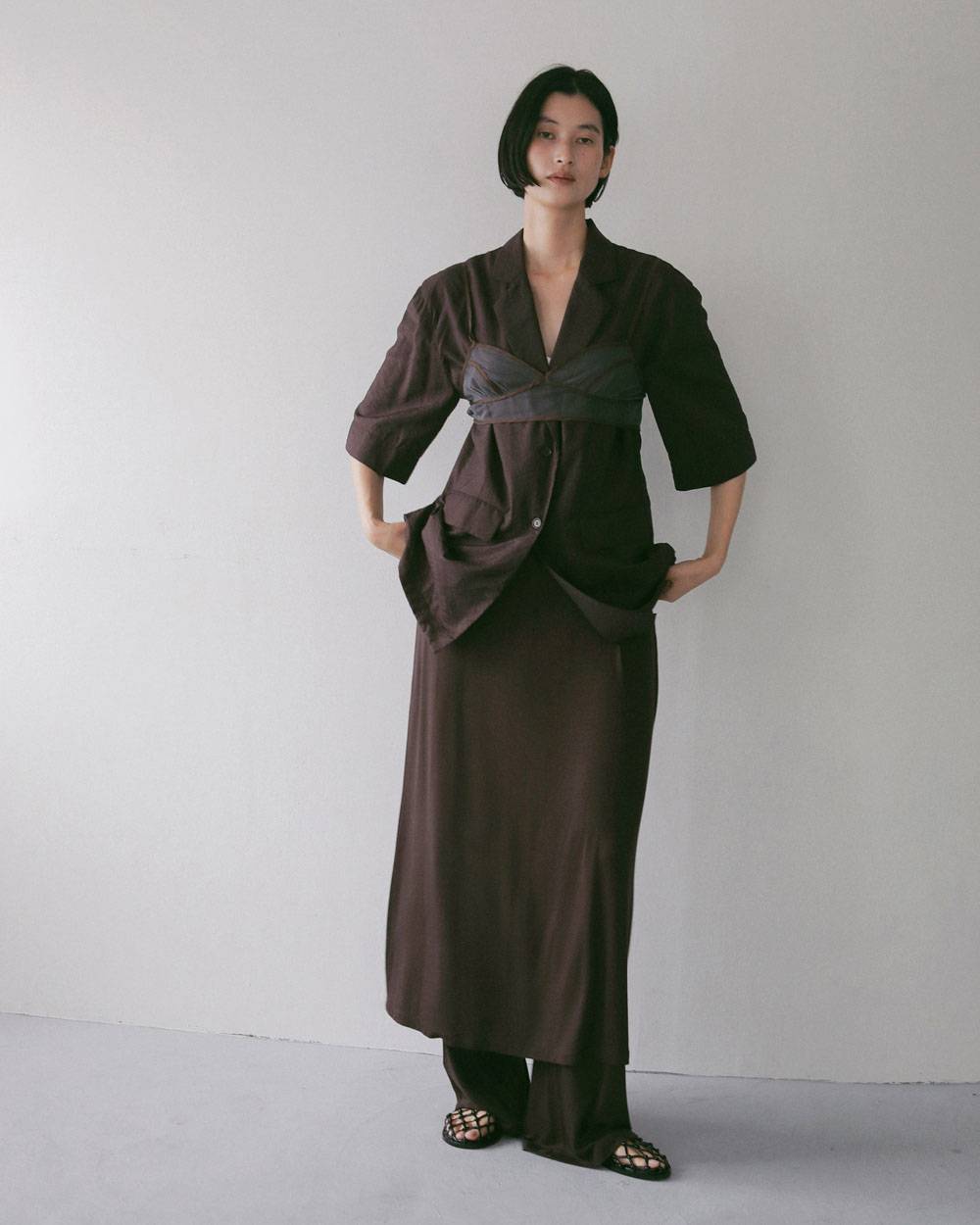 Layered Rough Pants Layered Rough Pants,レイヤード ラフ パンツ,62710704,ボトム,パンツ,ànuke,アンヌーク,lifes,ライフズ,27ss