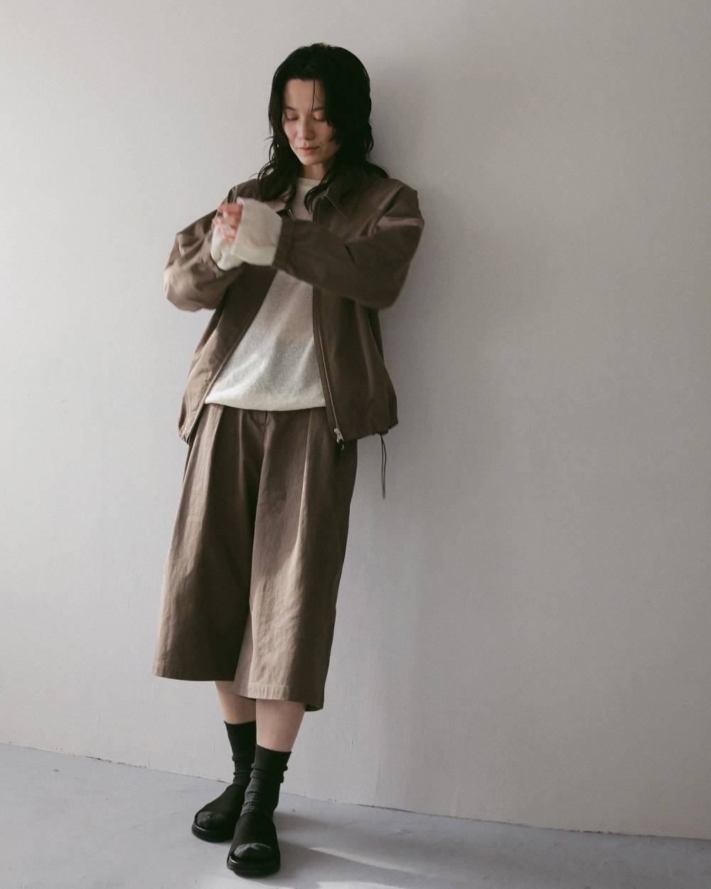 Tuck Bermuda Pants Tuck Bermuda Pants,タック バミューダ パンツ,62710705,ボトム,パンツ,バミューダパンツ,ànuke,アンヌーク,lifes,ライフズ,27ss