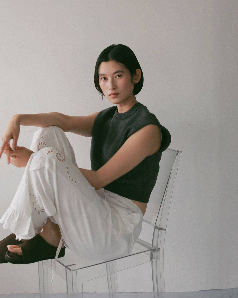 Cutwork Lace Pants Cutwork Lace Pants,カットワーク レース パンツ,62710707,ボトム,パンツ,インド製,レース,刺繍,ワイドパンツ,ànuke,アンヌーク,lifes,ライフズ,27ss