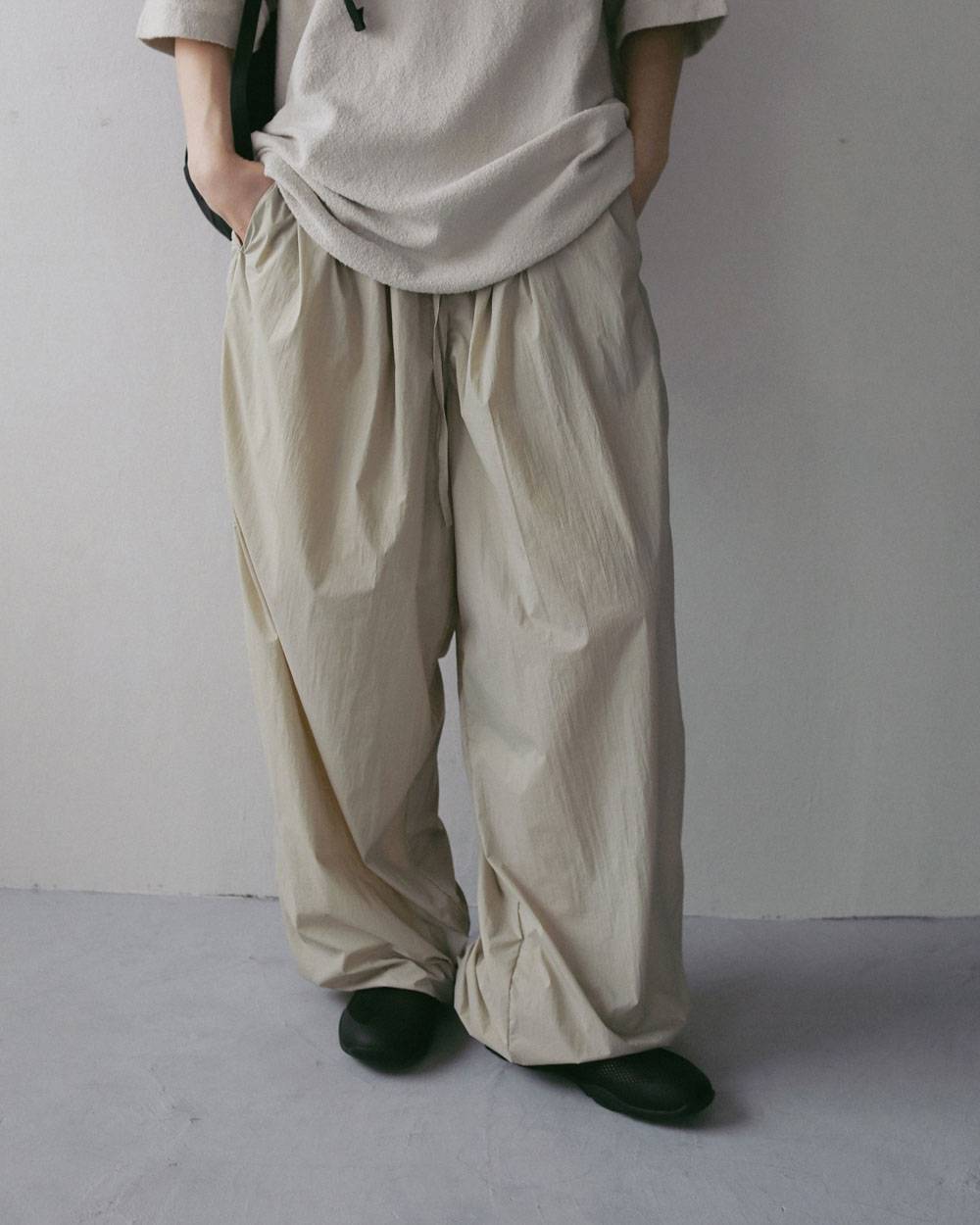 Sheer Nylon Pants Sheer Nylon Pants,シアー ナイロン パンツ,62710708,ボトム,パンツ,ナイロン素材,ànuke,アンヌーク,lifes,ライフズ,27ss