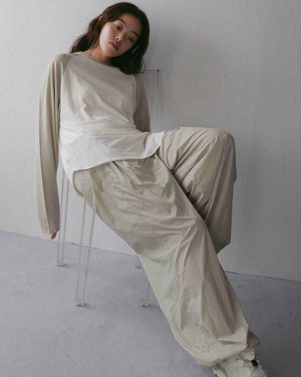 Sheer Nylon Pants Sheer Nylon Pants,シアー ナイロン パンツ,62710708,ボトム,パンツ,ナイロン素材,ànuke,アンヌーク,lifes,ライフズ,27ss