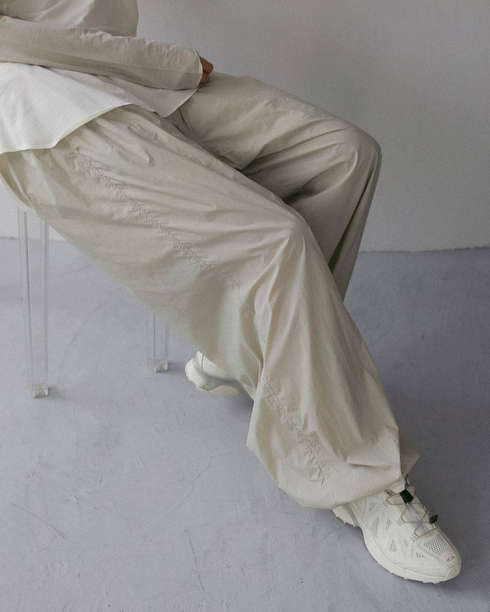 Sheer Nylon Pants Sheer Nylon Pants,シアー ナイロン パンツ,62710708,ボトム,パンツ,ナイロン素材,ànuke,アンヌーク,lifes,ライフズ,27ss