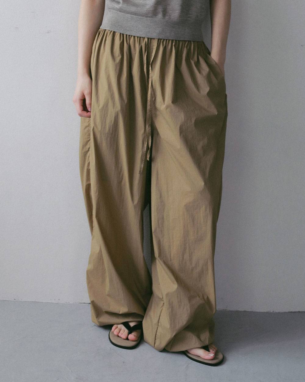 Sheer Nylon Pants Sheer Nylon Pants,シアー ナイロン パンツ,62710708,ボトム,パンツ,ナイロン素材,ànuke,アンヌーク,lifes,ライフズ,27ss