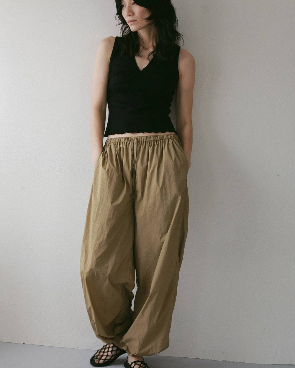 Sheer Nylon Pants Sheer Nylon Pants,シアー ナイロン パンツ,62710708,ボトム,パンツ,ナイロン素材,ànuke,アンヌーク,lifes,ライフズ,27ss