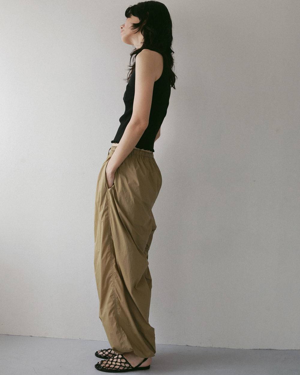 Sheer Nylon Pants Sheer Nylon Pants,シアー ナイロン パンツ,62710708,ボトム,パンツ,ナイロン素材,ànuke,アンヌーク,lifes,ライフズ,27ss