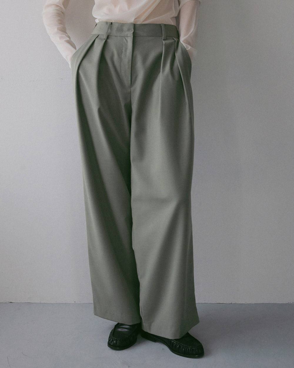 Twill Tuck Widepants Twill Tuck Widepants,ツイル タック ワイドパンツ,62710712,ボトム,パンツ,ワイドパンツ,ànuke,アンヌーク,lifes,ライフズ,27ss