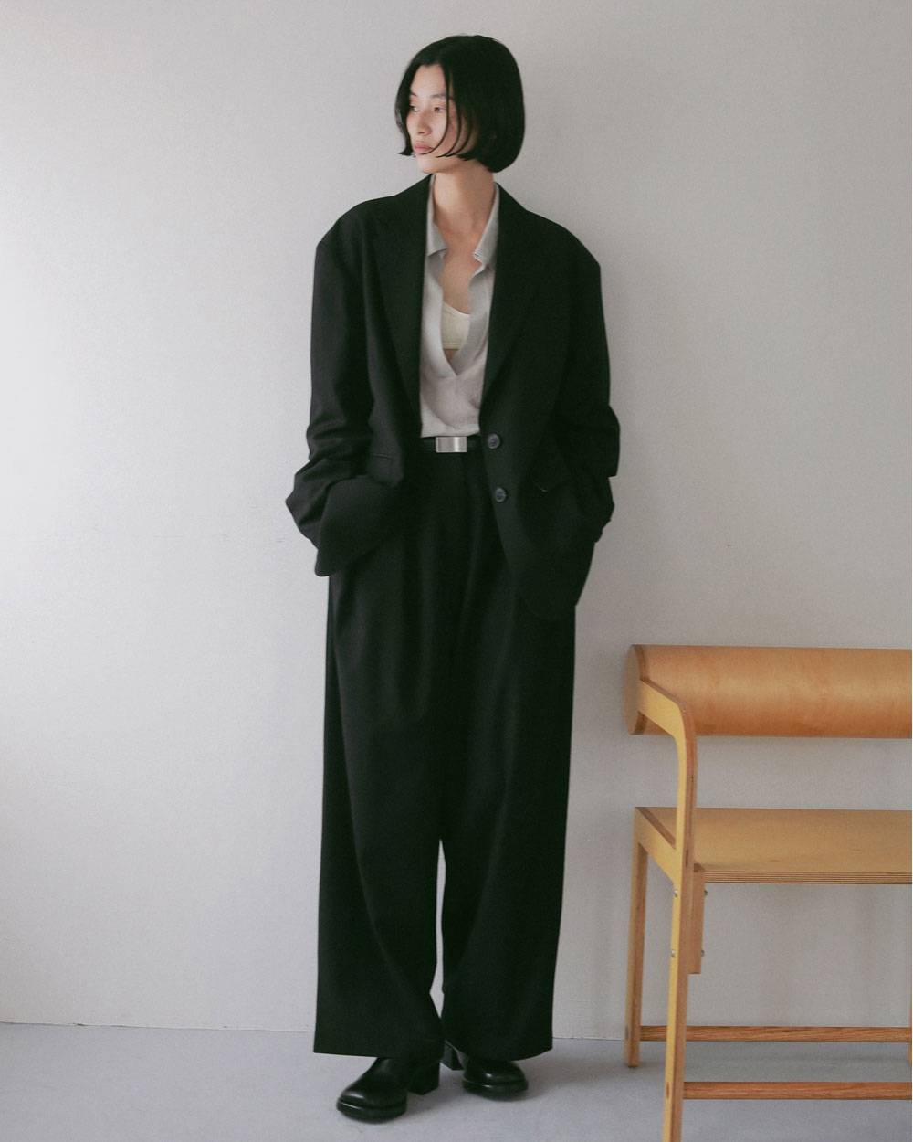 Twill Tuck Widepants Twill Tuck Widepants,ツイル タック ワイドパンツ,62710712,ボトム,パンツ,ワイドパンツ,ànuke,アンヌーク,lifes,ライフズ,27ss