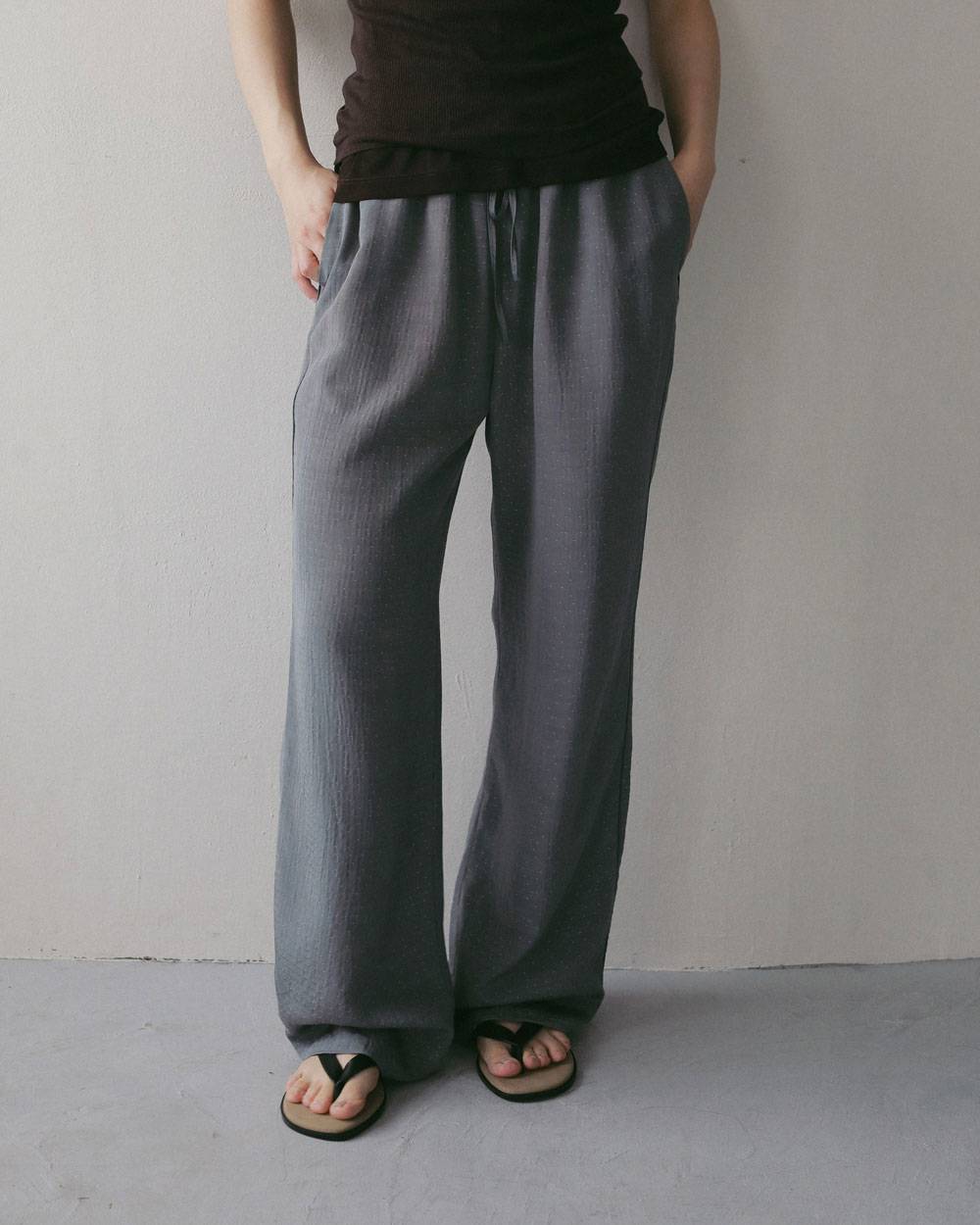 Dotjacquard Rough Pants Dotjacquard Rough Pants,ドットジャカード ラフ パンツ,62710716,ボトム,パンツ,柄,ànuke,アンヌーク,lifes,ライフズ,27ss