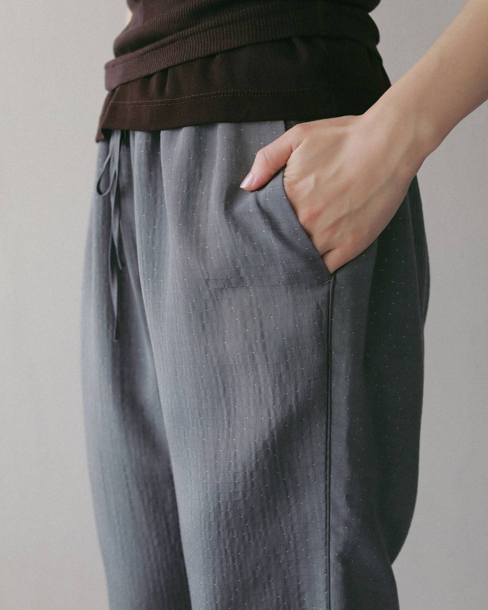 Dotjacquard Rough Pants Dotjacquard Rough Pants,ドットジャカード ラフ パンツ,62710716,ボトム,パンツ,柄,ànuke,アンヌーク,lifes,ライフズ,27ss