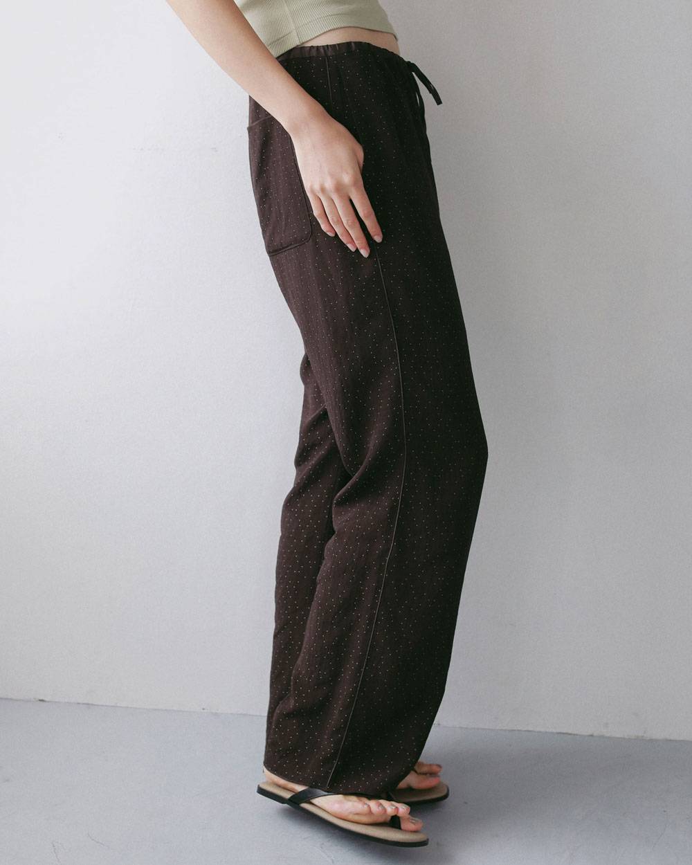 Dotjacquard Rough Pants Dotjacquard Rough Pants,ドットジャカード ラフ パンツ,62710716,ボトム,パンツ,柄,ànuke,アンヌーク,lifes,ライフズ,27ss