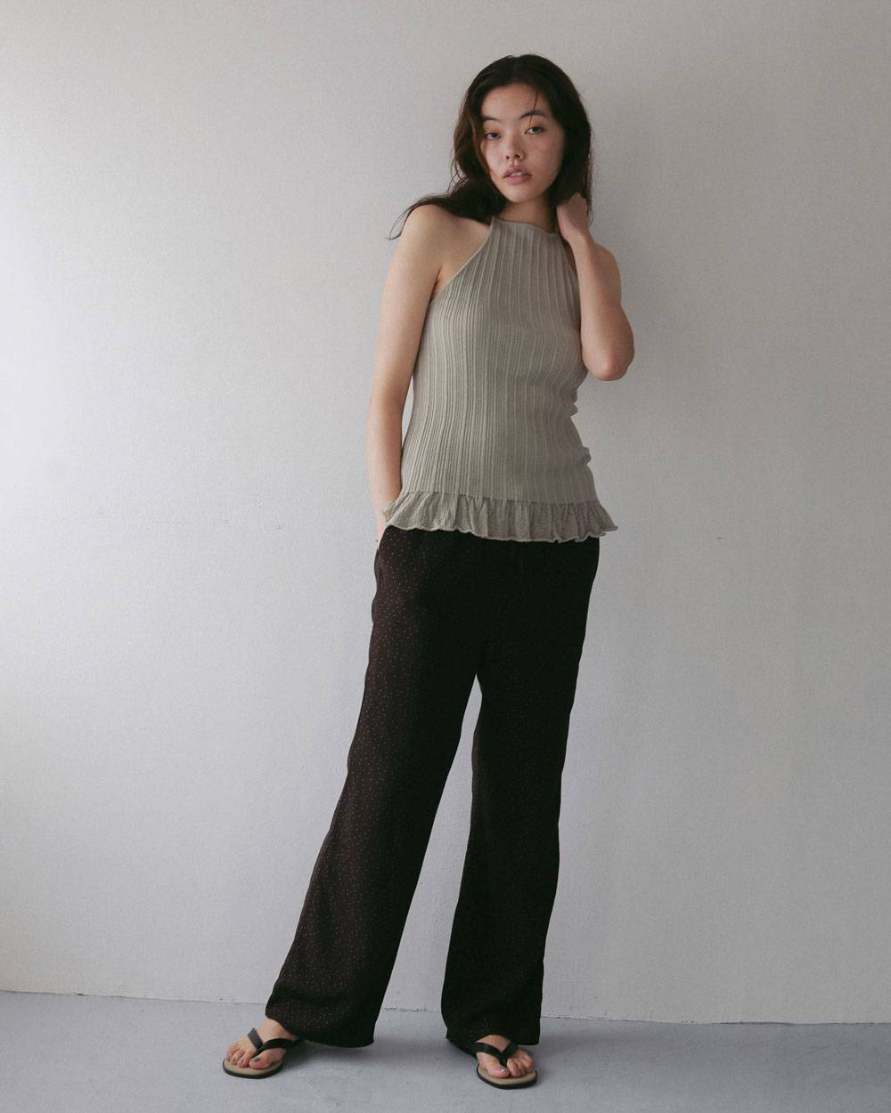 Dotjacquard Rough Pants Dotjacquard Rough Pants,ドットジャカード ラフ パンツ,62710716,ボトム,パンツ,柄,ànuke,アンヌーク,lifes,ライフズ,27ss