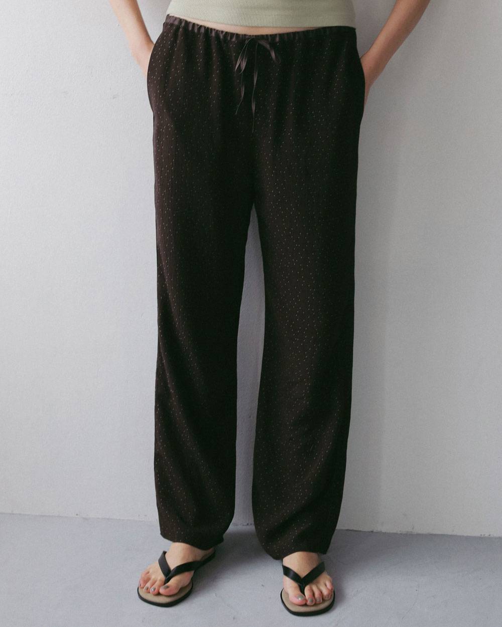 Dotjacquard Rough Pants Dotjacquard Rough Pants,ドットジャカード ラフ パンツ,62710716,ボトム,パンツ,柄,ànuke,アンヌーク,lifes,ライフズ,27ss