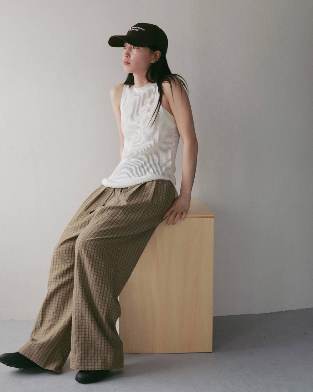 Suckercheck Loose Pants Suckercheck Loose Pants,サッカーチェック ルーズ パンツ,62710720,ボトム,パンツ,チェック,柄,ワイド,ワイドパンツ,ànuke,アンヌーク,lifes,ライフズ,27ss