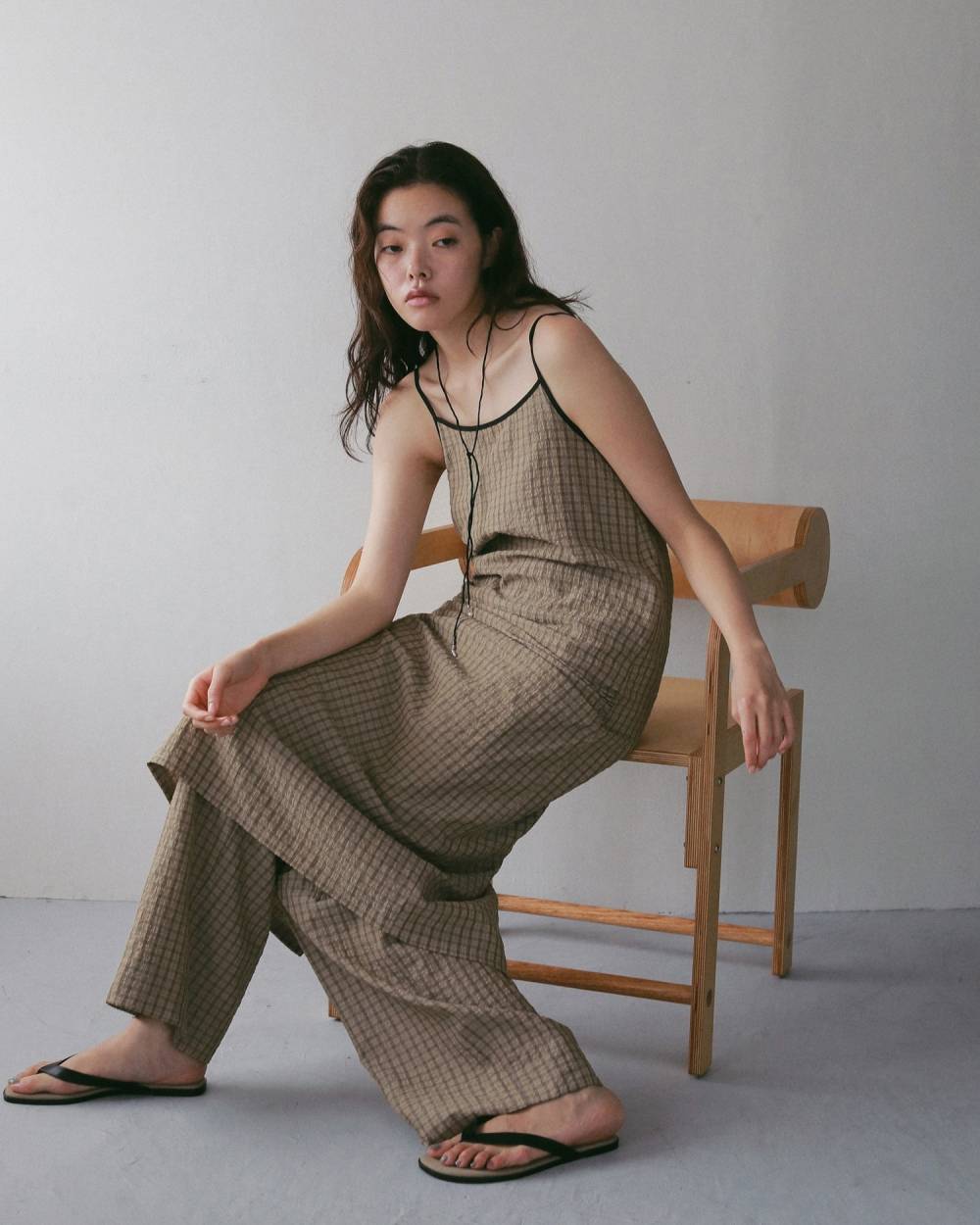 Suckercheck Loose Pants Suckercheck Loose Pants,サッカーチェック ルーズ パンツ,62710720,ボトム,パンツ,チェック,柄,ワイド,ワイドパンツ,ànuke,アンヌーク,lifes,ライフズ,27ss