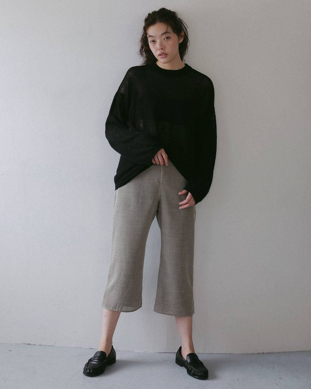 Tweed Mesh Capripants Tweed Mesh Capripants,ツイード メッシュ カプリパンツ,62710721,ボトム,パンツ,ànuke,アンヌーク,lifes,ライフズ,27ss