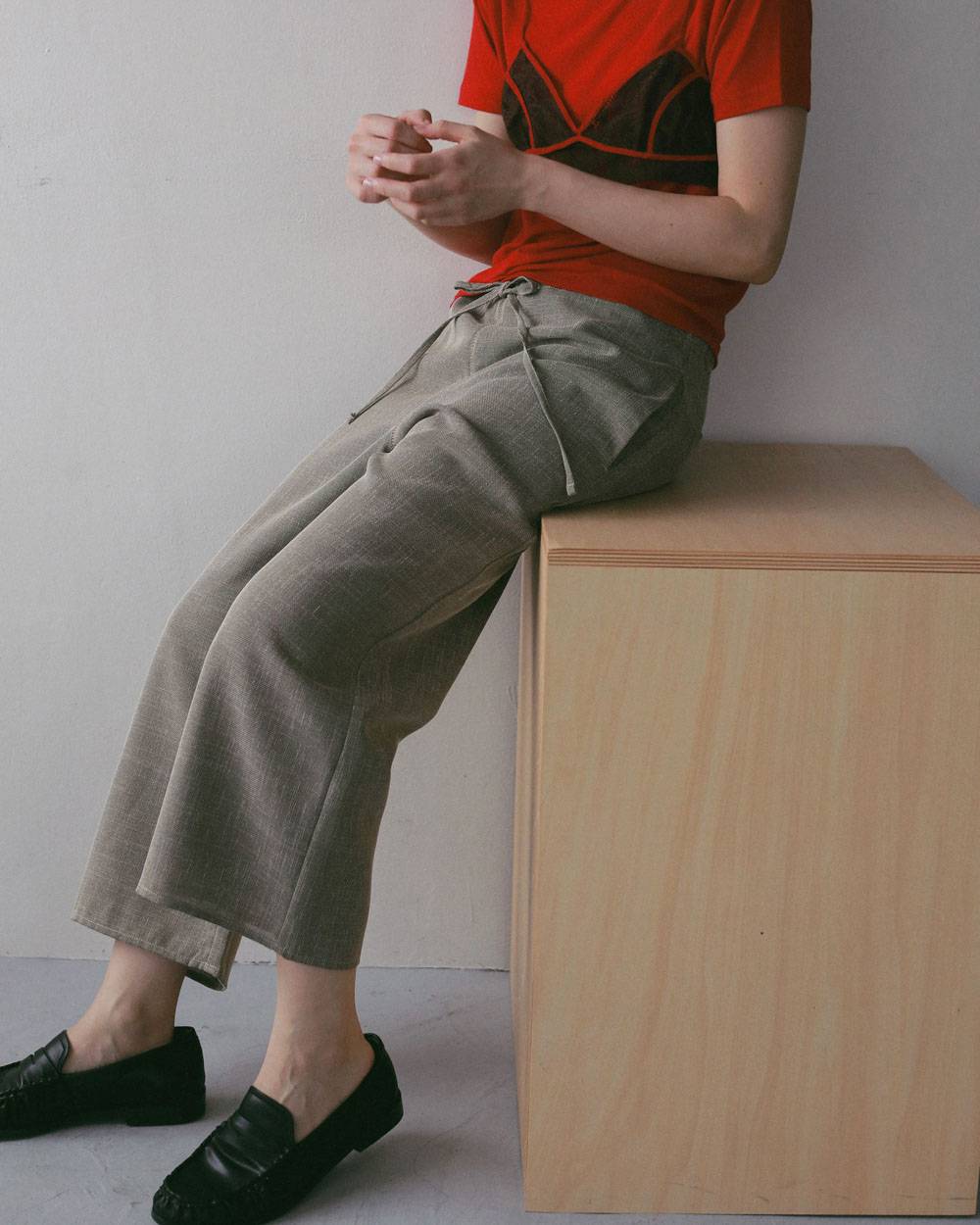 Tweed Mesh Capripants Tweed Mesh Capripants,ツイード メッシュ カプリパンツ,62710721,ボトム,パンツ,ànuke,アンヌーク,lifes,ライフズ,27ss