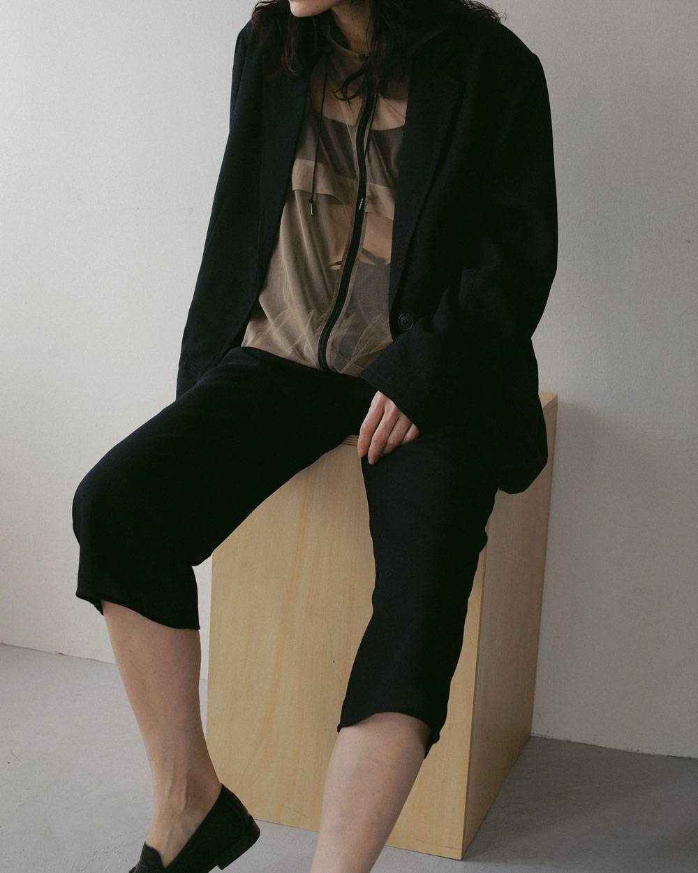 Tweed Mesh Capripants Tweed Mesh Capripants,ツイード メッシュ カプリパンツ,62710721,ボトム,パンツ,ànuke,アンヌーク,lifes,ライフズ,27ss
