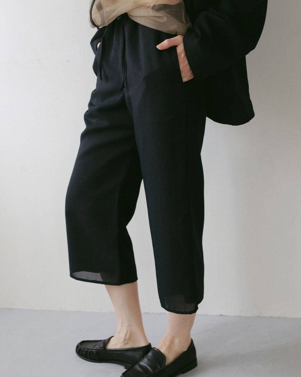 Tweed Mesh Capripants Tweed Mesh Capripants,ツイード メッシュ カプリパンツ,62710721,ボトム,パンツ,ànuke,アンヌーク,lifes,ライフズ,27ss