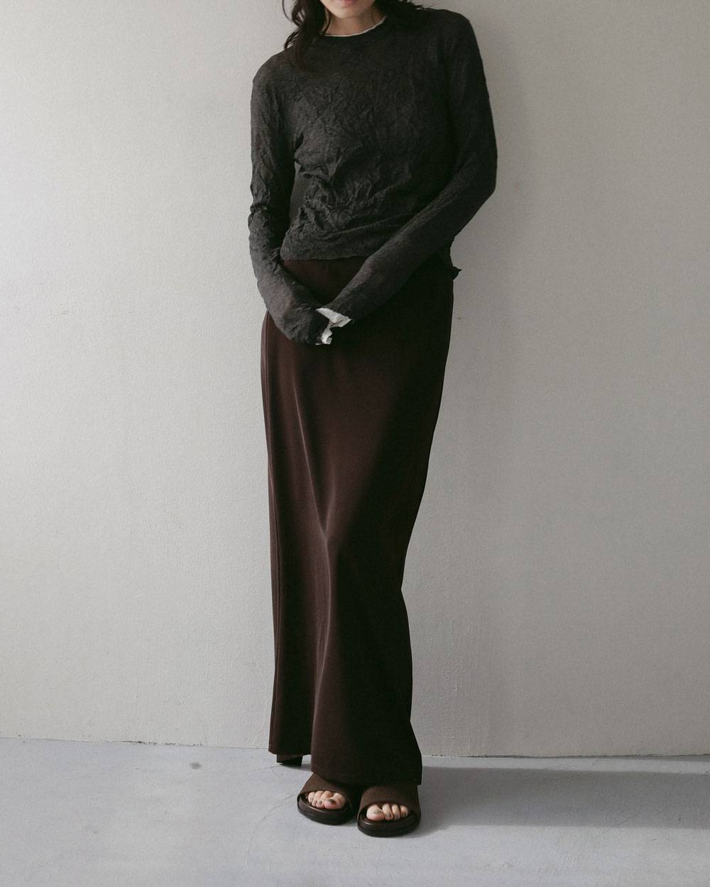 Georgette Pencil Skirt Georgette Pencil Skirt,ジョーゼット ペンシル スカート,62710803,スカート,ボトム,ペンシルスカート,ànuke,アンヌーク,lifes,ライフズ,27ss