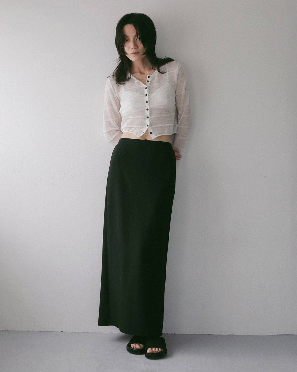 Georgette Pencil Skirt Georgette Pencil Skirt,ジョーゼット ペンシル スカート,62710803,スカート,ボトム,ペンシルスカート,ànuke,アンヌーク,lifes,ライフズ,27ss