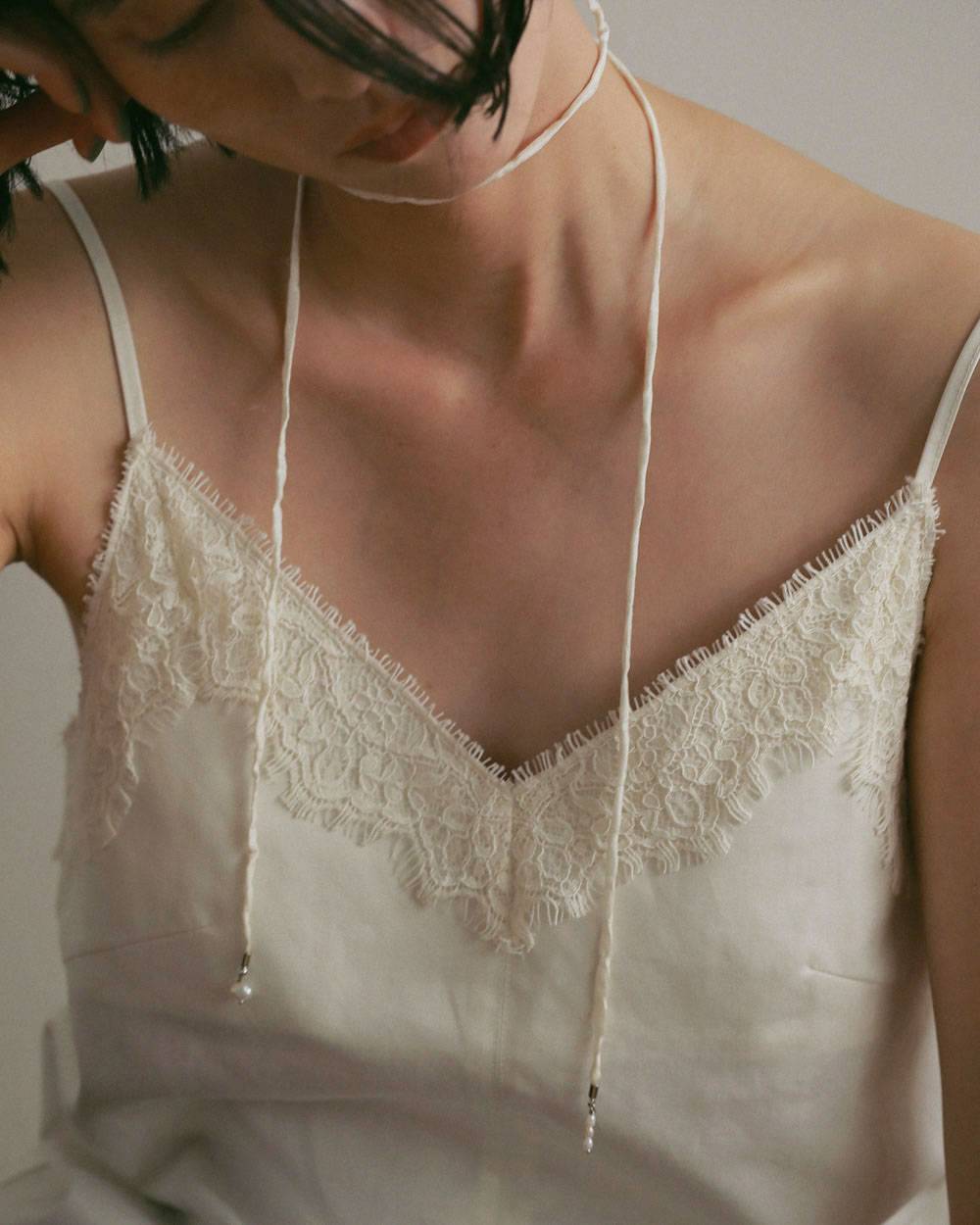Silk Cord Choker Silk Cord Choker,シルク コード チョーカー,62710903,アクセサリー,アクセ,ネックレス,チョーカー,ロングチョーカー,ànuke,アンヌーク,lifes,ライフズ,27ss