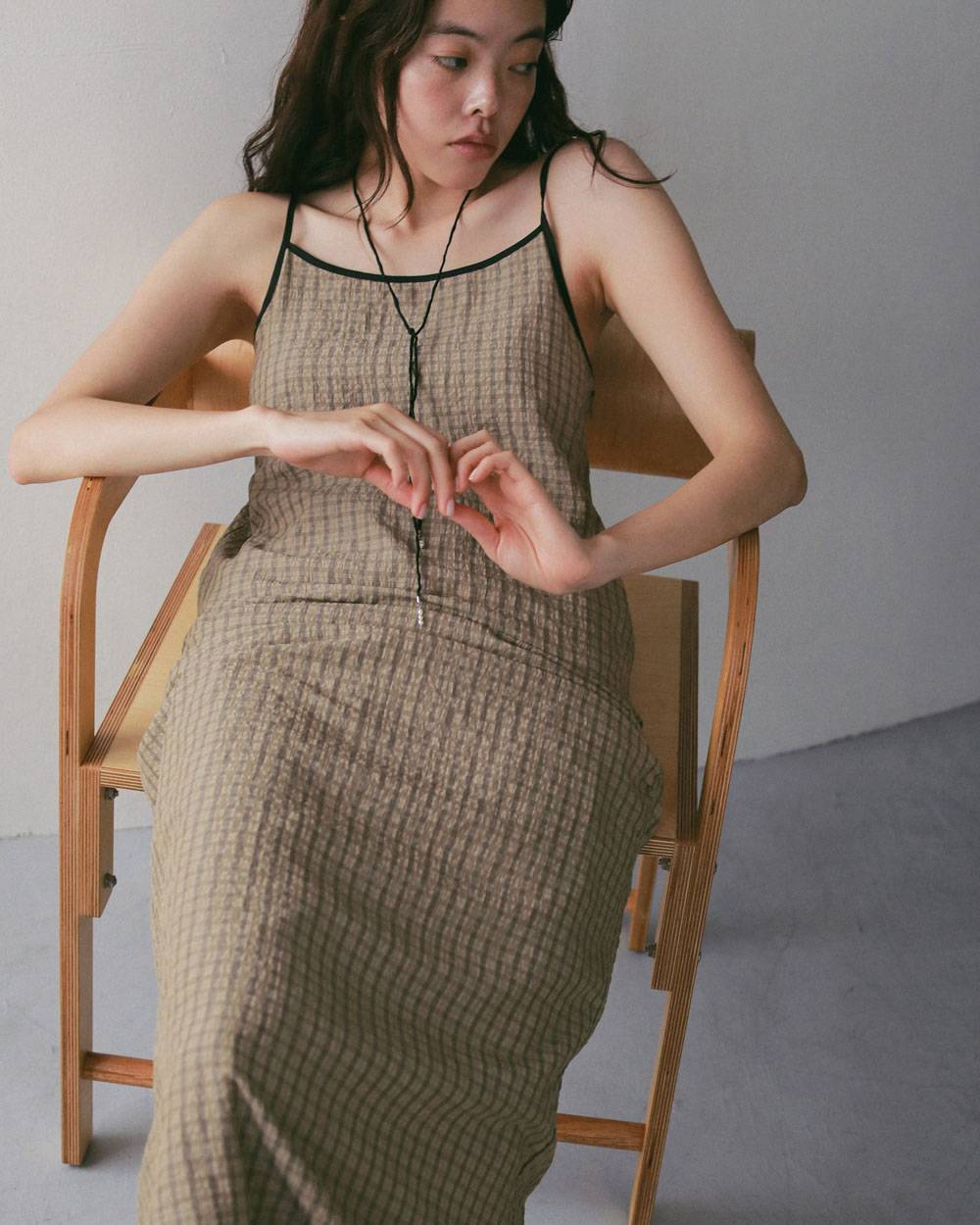 Silk Cord Choker Silk Cord Choker,シルク コード チョーカー,62710903,アクセサリー,アクセ,ネックレス,チョーカー,ロングチョーカー,ànuke,アンヌーク,lifes,ライフズ,27ss