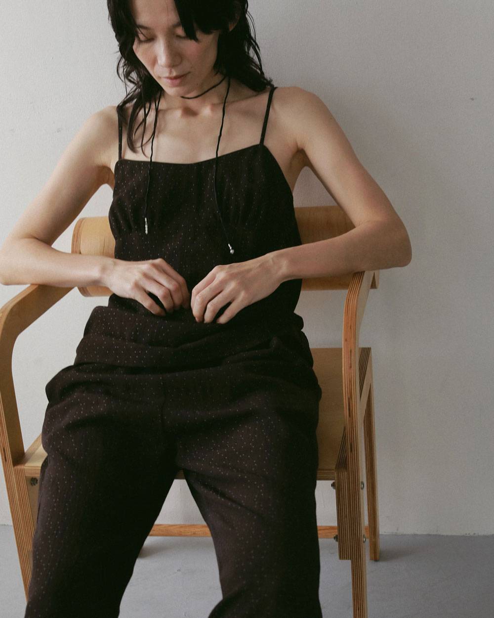 Silk Cord Choker Silk Cord Choker,シルク コード チョーカー,62710903,アクセサリー,アクセ,ネックレス,チョーカー,ロングチョーカー,ànuke,アンヌーク,lifes,ライフズ,27ss