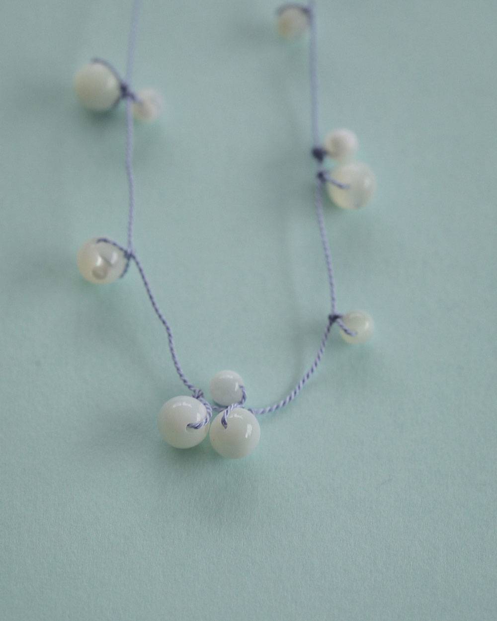 Stone Silkcord Necklace Stone Silkcord Necklace,ストーン シルクコード ネックレス,62710904,ネックレス,アクセサリー,アクセ,ショートネックレス,天然石,ànuke,アンヌーク,lifes,ライフズ,27ss