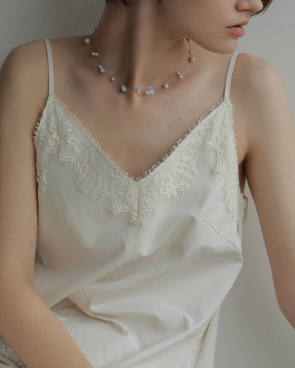 Stone Silkcord Necklace Stone Silkcord Necklace,ストーン シルクコード ネックレス,62710904,ネックレス,アクセサリー,アクセ,ショートネックレス,天然石,ànuke,アンヌーク,lifes,ライフズ,27ss