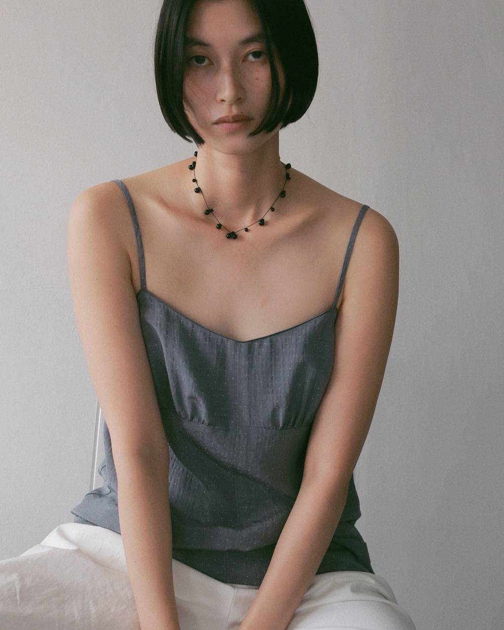 Stone Silkcord Necklace Stone Silkcord Necklace,ストーン シルクコード ネックレス,62710904,ネックレス,アクセサリー,アクセ,ショートネックレス,天然石,ànuke,アンヌーク,lifes,ライフズ,27ss