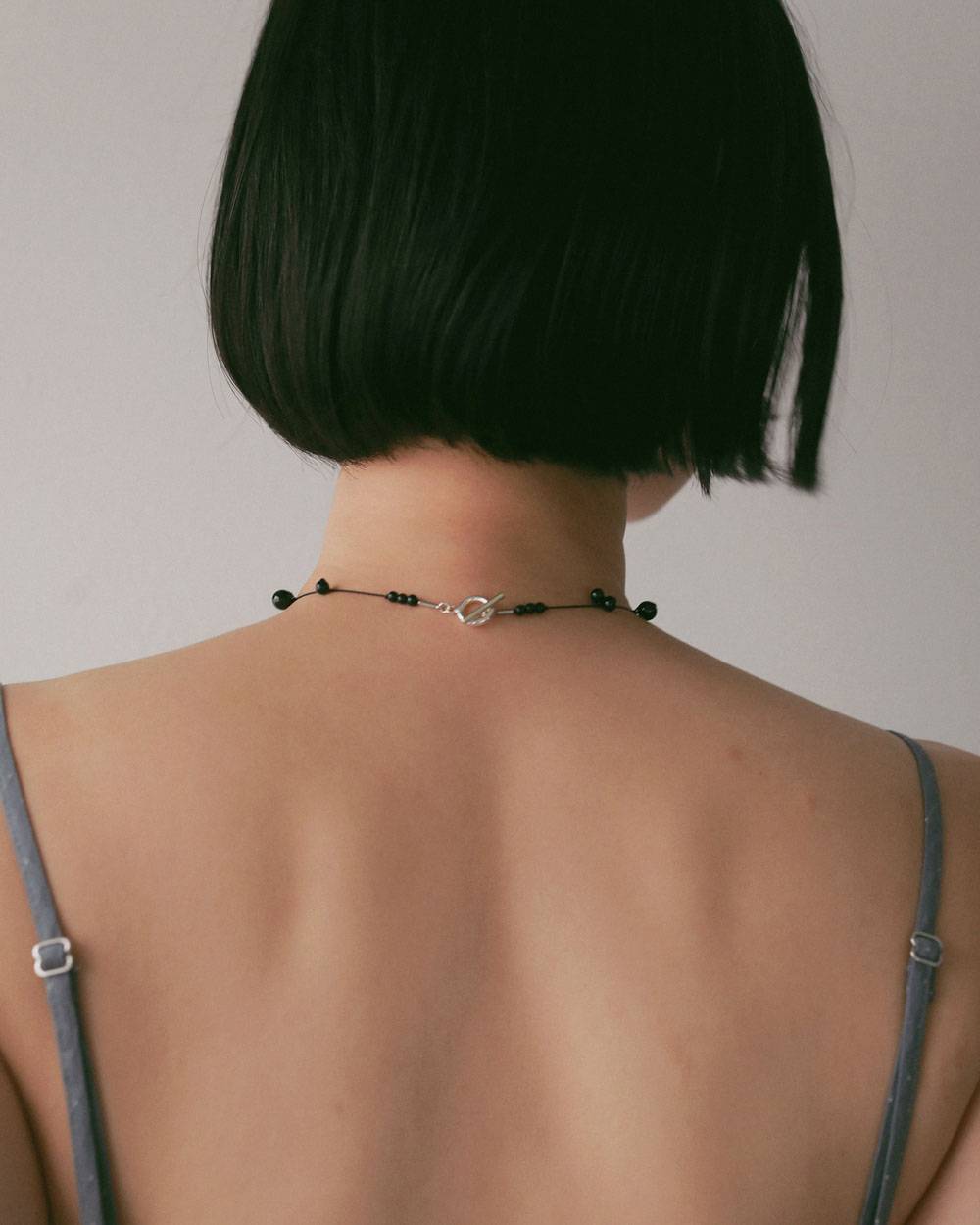Stone Silkcord Necklace Stone Silkcord Necklace,ストーン シルクコード ネックレス,62710904,ネックレス,アクセサリー,アクセ,ショートネックレス,天然石,ànuke,アンヌーク,lifes,ライフズ,27ss