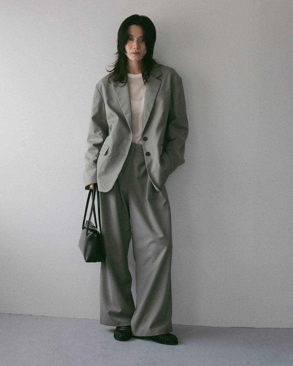 Leather Boston Bag Leather Boston Bag,レザー ボストン バッグ,62711003,バッグ,小物,レザーボストンバッグ,ànuke,アンヌーク,lifes,ライフズ,27ss
