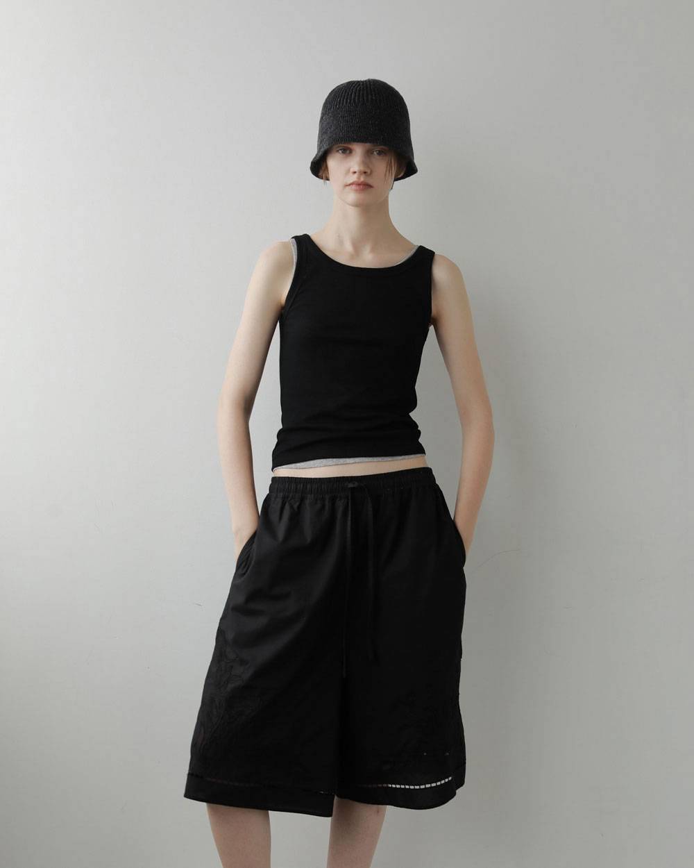 Linenknit Bucket Hat Linenknit Bucket Hat,リネンニット バケット ハット,62711011,帽子,ハット,ニット,バケットハット,ànuke,アンヌーク,lifes,ライフズ,27ss