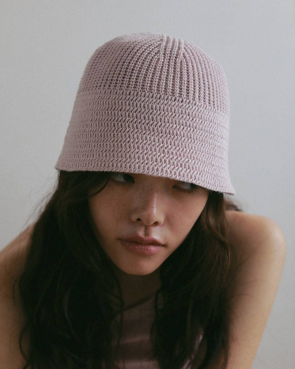 Linenknit Bucket Hat Linenknit Bucket Hat,リネンニット バケット ハット,62711011,帽子,ハット,ニット,バケットハット,ànuke,アンヌーク,lifes,ライフズ,27ss