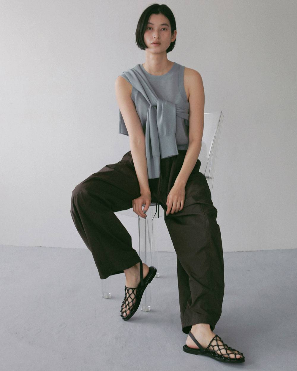 Braid Flat Shoes Braid Flat Shoes,ブレード フラット シューズ,62711012,靴,シューズ,メッシュサンダル,サンダル,ànuke,アンヌーク,lifes,ライフズ,27ss