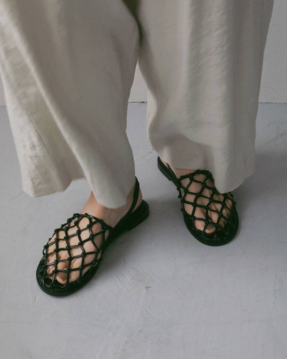 Braid Flat Shoes Braid Flat Shoes,ブレード フラット シューズ,62711012,靴,シューズ,メッシュサンダル,サンダル,ànuke,アンヌーク,lifes,ライフズ,27ss