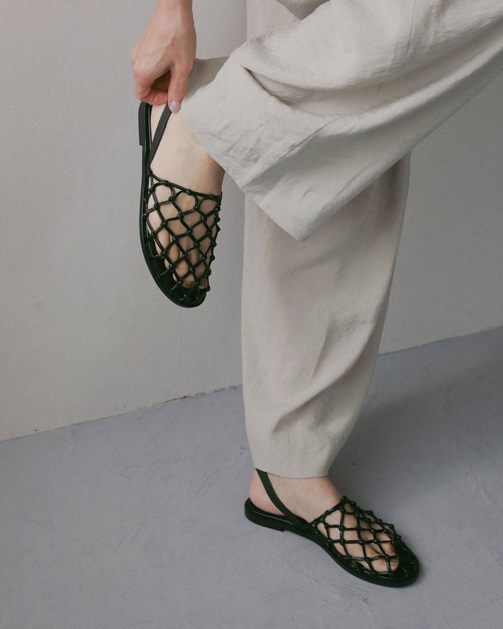 Braid Flat Shoes Braid Flat Shoes,ブレード フラット シューズ,62711012,靴,シューズ,メッシュサンダル,サンダル,ànuke,アンヌーク,lifes,ライフズ,27ss