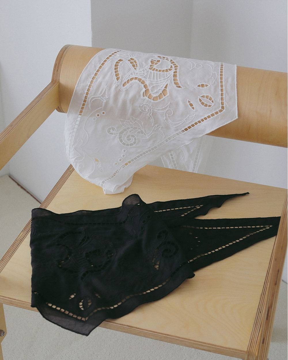 Cutwork Scarf Cutwork Scarf,カットワーク スカーフ,62711017,スカーフ,インド製,刺繍,ànuke,アンヌーク,lifes,ライフズ,27ss