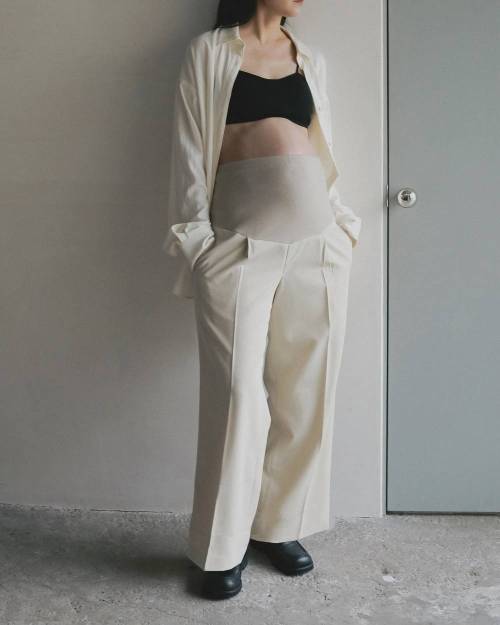 Reha. Tuck Wide Pants マタニティパンツ36 anuke anuke】Reha.Tuck Wide Pants(マタニティ) | Selectshop