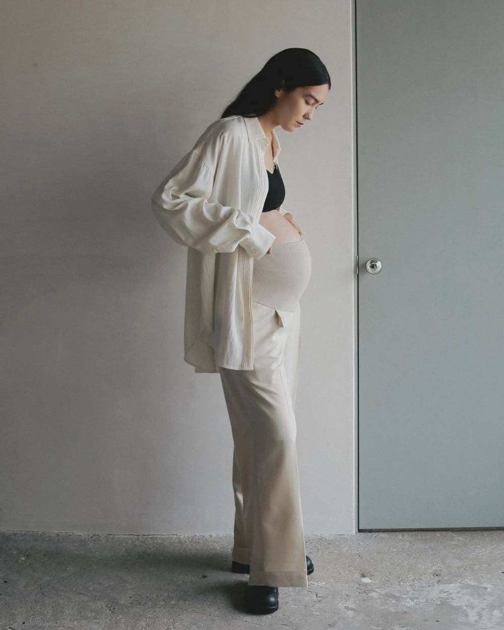 【Reha.】Tuck Wide Pants Tuck Wide Pants,72410701,タックワイドパンツ,パンツ,ボトム,リーハ,Reha,anuke,マタニティ,妊婦