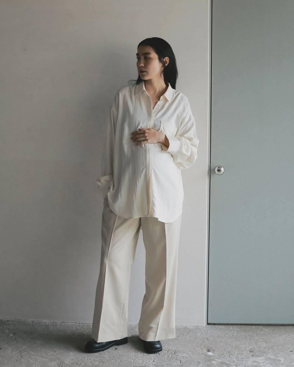 【Reha.】Tuck Wide Pants Tuck Wide Pants,72410701,タックワイドパンツ,パンツ,ボトム,リーハ,Reha,anuke,マタニティ,妊婦