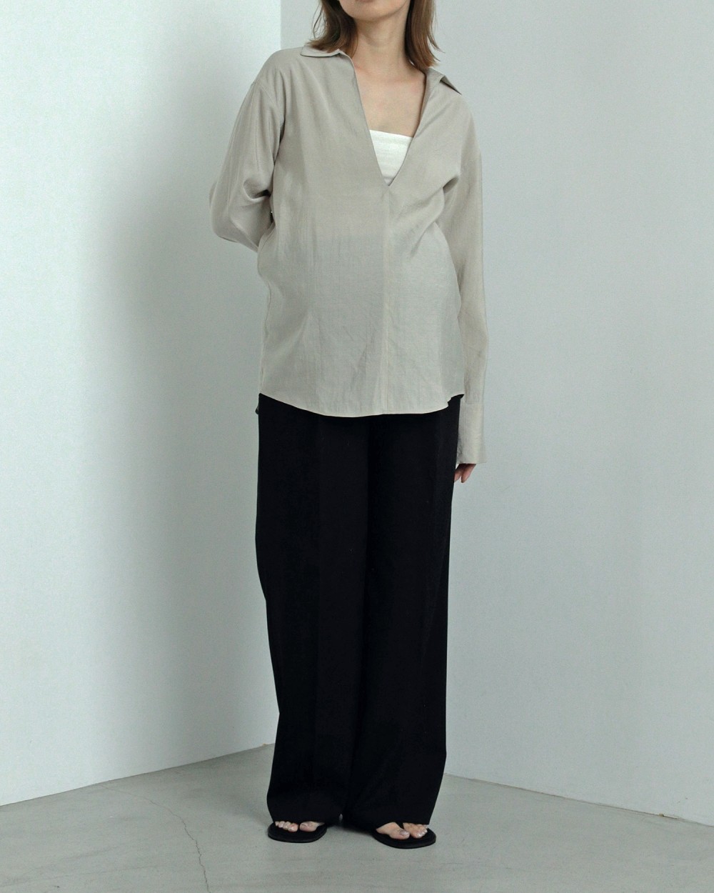 【Reha.】Tuck Wide Pants Tuck Wide Pants,72410701,タックワイドパンツ,パンツ,ボトム,リーハ,Reha,anuke,マタニティ,妊婦