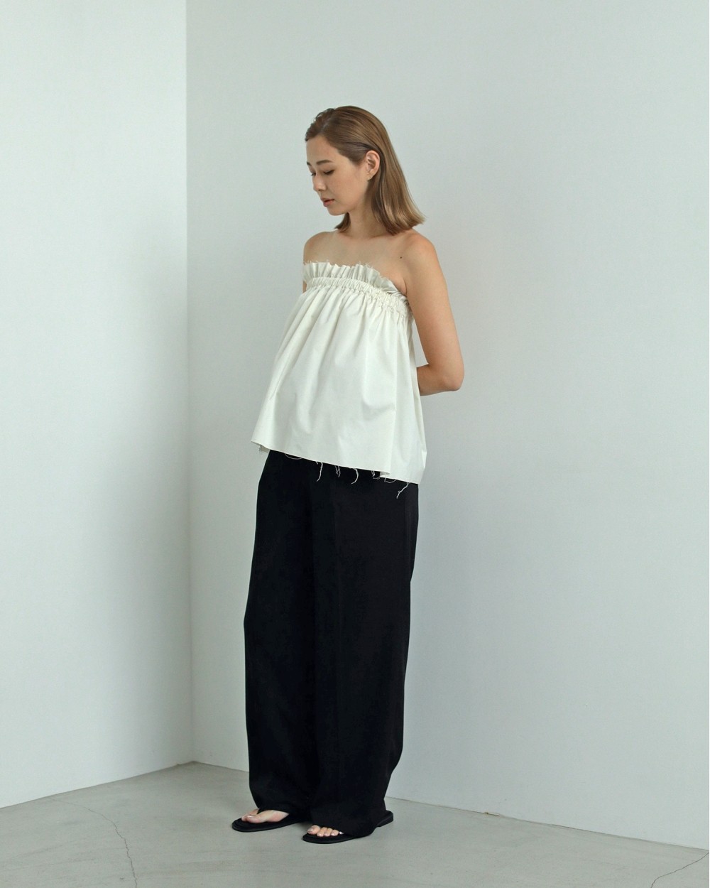 【Reha.】Tuck Wide Pants Tuck Wide Pants,72410701,タックワイドパンツ,パンツ,ボトム,リーハ,Reha,anuke,マタニティ,妊婦