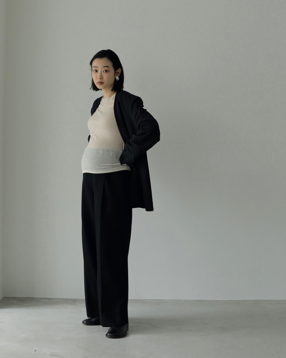 【Reha.】Tuck Wide Pants Tuck Wide Pants,72410701,タックワイドパンツ,パンツ,ボトム,リーハ,Reha,anuke,マタニティ,妊婦