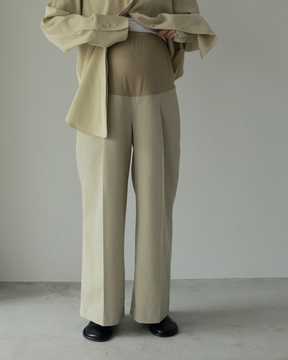 【Reha.】Tuck Wide Pants Tuck Wide Pants,72410701,タックワイドパンツ,パンツ,ボトム,リーハ,Reha,anuke,マタニティ,妊婦